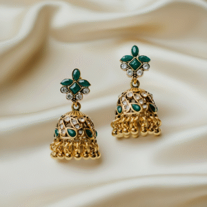 chloris – green goddess earrings